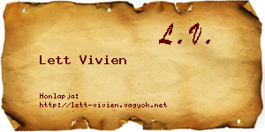 Lett Vivien névjegykártya